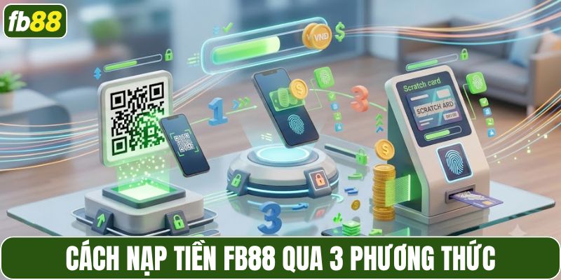 Cách nạp tiền FB88 qua 3 phương thức