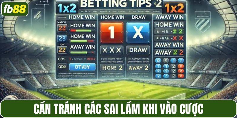 Cần tránh các sai lầm khi vào cược