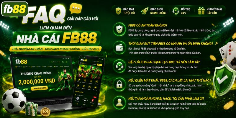 FAQ - Giải đáp câu hỏi phổ biến về nhà cái FB88