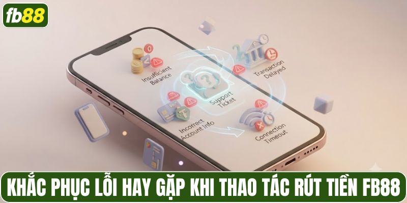 Khắc phục lỗi hay gặp khi thao tác rút tiền FB88